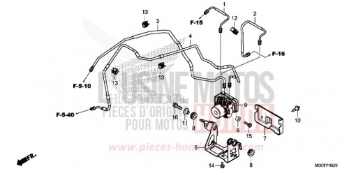 MODULATEUR ABS/TUYAU DE FREIN CB1100CAK de 2019